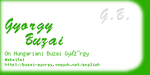 gyorgy buzai business card